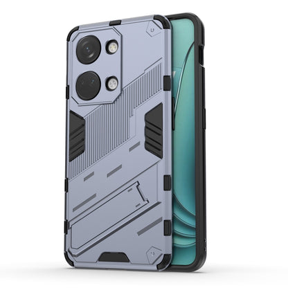 For OnePlus Ace 2V Punk Armor 2 in 1 PC + TPU Phone Case with Holder(Grey) - OnePlus Cases by buy2fix | Online Shopping UK | buy2fix