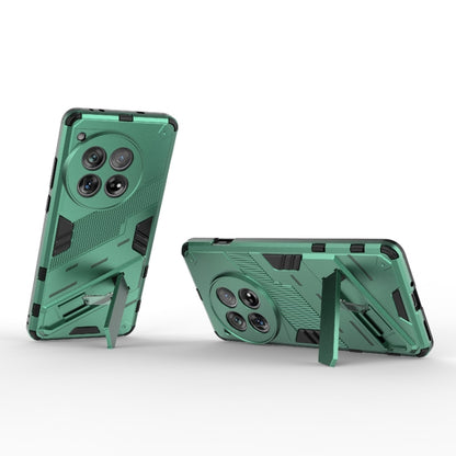 For OnePlus 12 5G Punk Armor 2 in 1 PC + TPU Phone Case with Holder(Green) by buy2fix