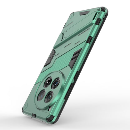 For OnePlus 12 5G Punk Armor 2 in 1 PC + TPU Phone Case with Holder(Green) by buy2fix