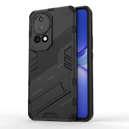 For Huawei nova 12 Pro Punk Armor 2 in 1 PC + TPU Phone Case with Holder(Black) - Huawei Cases by buy2fix | Online Shopping UK | buy2fix
