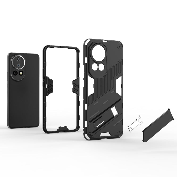 For Huawei nova 12 Pro Punk Armor 2 in 1 PC + TPU Phone Case with Holder(Red) - Huawei Cases by buy2fix | Online Shopping UK | buy2fix