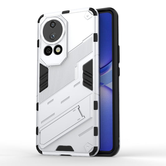 For Huawei nova 12 Pro Punk Armor 2 in 1 PC + TPU Phone Case with Holder(White) - Huawei Cases by buy2fix | Online Shopping UK | buy2fix