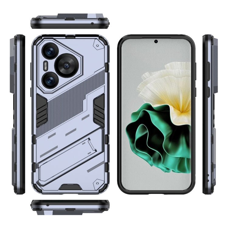 For Huawei Pura 70 Punk Armor 2 in 1 PC + TPU Phone Case with Holder(Grey) - Huawei Cases by buy2fix | Online Shopping UK | buy2fix