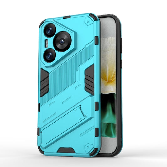 For Huawei Pura 70 Punk Armor 2 in 1 PC + TPU Phone Case with Holder(Blue) - Huawei Cases by buy2fix | Online Shopping UK | buy2fix