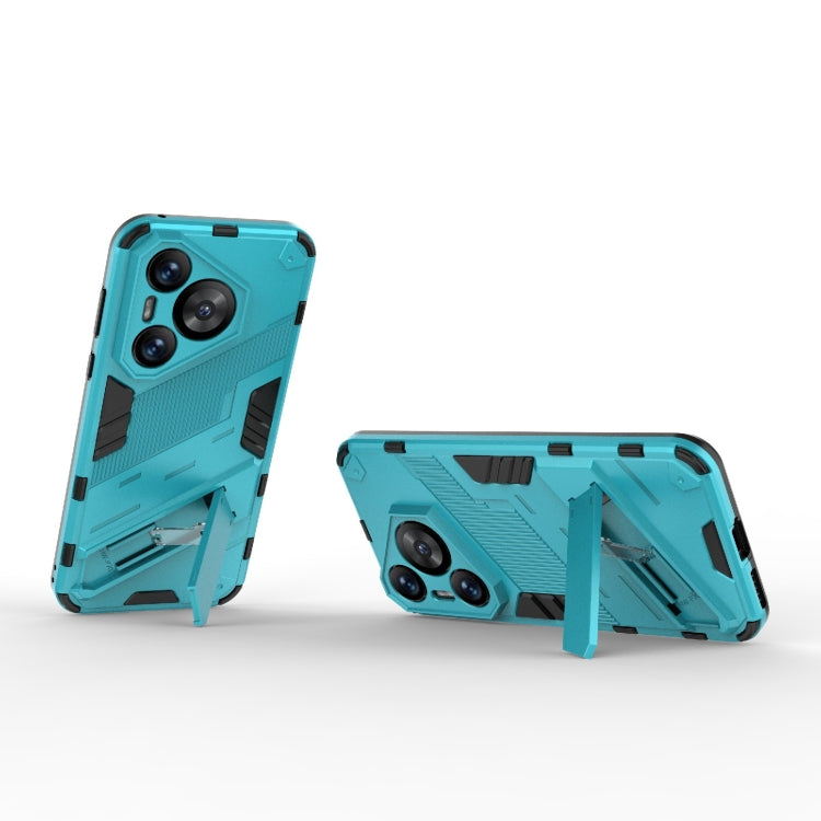 For Huawei Pura 70 Punk Armor 2 in 1 PC + TPU Phone Case with Holder(Blue) - Huawei Cases by buy2fix | Online Shopping UK | buy2fix