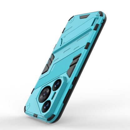 For Huawei Pura 70 Punk Armor 2 in 1 PC + TPU Phone Case with Holder(Blue) - Huawei Cases by buy2fix | Online Shopping UK | buy2fix