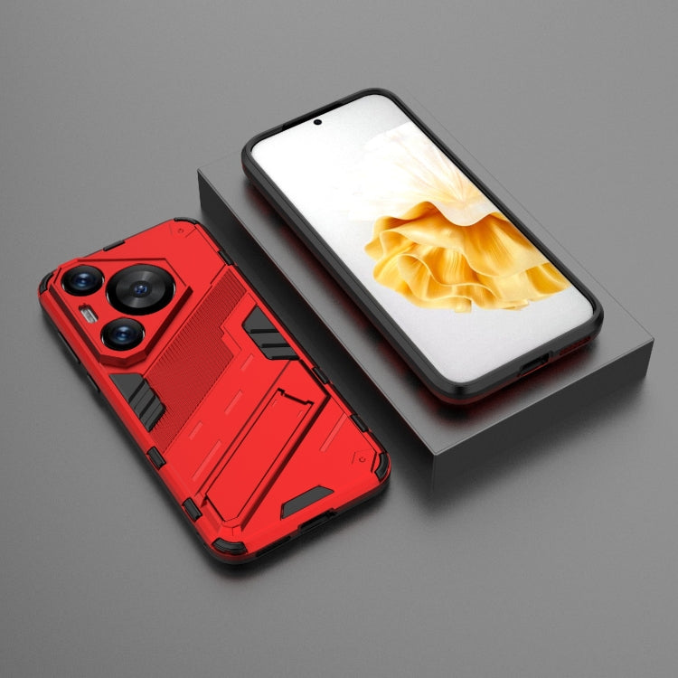 For Huawei Pura 70 Pro / 70 Pro+ Punk Armor 2 in 1 PC + TPU Phone Case with Holder(Red) - Huawei Cases by buy2fix | Online Shopping UK | buy2fix