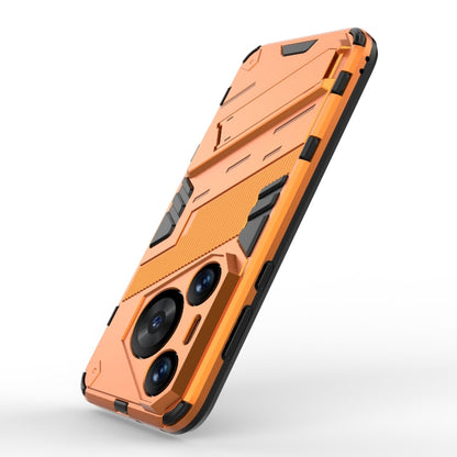 For Huawei Pura 70 Pro / 70 Pro+ Punk Armor 2 in 1 PC + TPU Phone Case with Holder(Orange) - Huawei Cases by buy2fix | Online Shopping UK | buy2fix