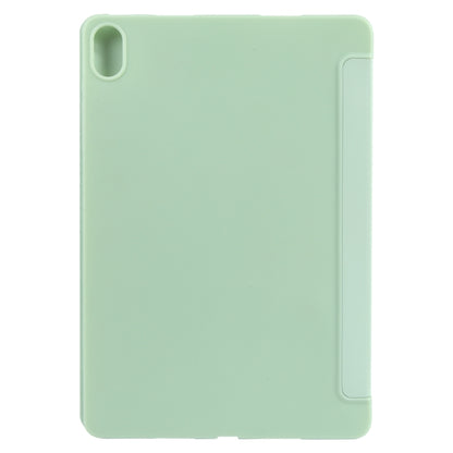 For Huawei MatePad SE 11 GEBEI 3-folding Holder Shockproof Flip Leather Tablet Case(Green) - Huawei by GEBEI | Online Shopping UK | buy2fix