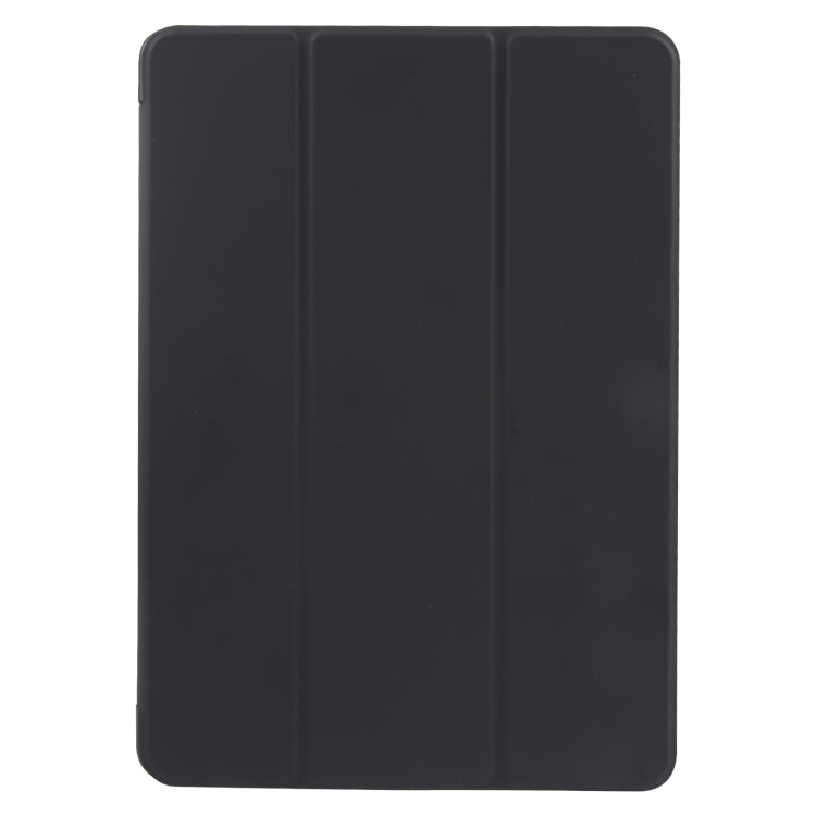 For Huawei MatePad SE 11 GEBEI 3-folding Holder Shockproof Flip Leather Tablet Case(Black) - Huawei by GEBEI | Online Shopping UK | buy2fix