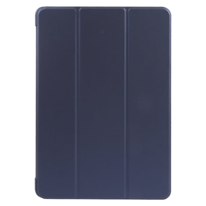For Huawei MatePad SE 11 GEBEI 3-folding Holder Shockproof Flip Leather Tablet Case(Dark Blue) - Huawei by GEBEI | Online Shopping UK | buy2fix
