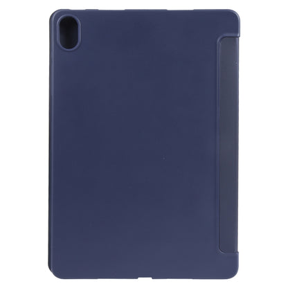 For Huawei MatePad SE 11 GEBEI 3-folding Holder Shockproof Flip Leather Tablet Case(Dark Blue) - Huawei by GEBEI | Online Shopping UK | buy2fix