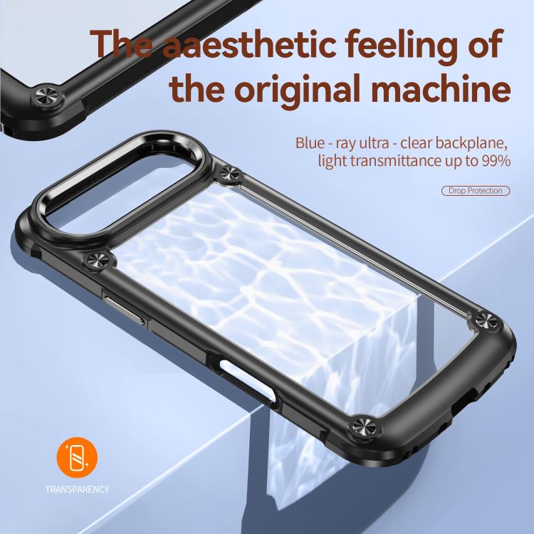 For iPhone Air TPU + PC Lens Protection Phone Case(Black) - iPhone Air Cases by buy2fix | Online Shopping UK | buy2fix