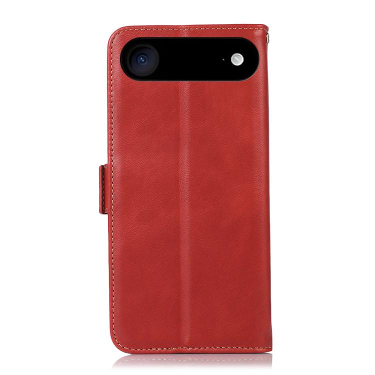 For iPhone 17 Air Crazy Horse Top Layer Cowhide Leather Phone Case(Red) - iPhone 17 Air Cases by buy2fix | Online Shopping UK | buy2fix