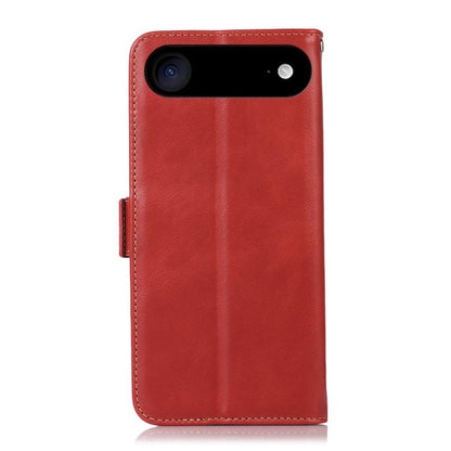 For iPhone 17 Air Crazy Horse Top Layer Cowhide Leather Phone Case(Red) - iPhone 17 Air Cases by buy2fix | Online Shopping UK | buy2fix