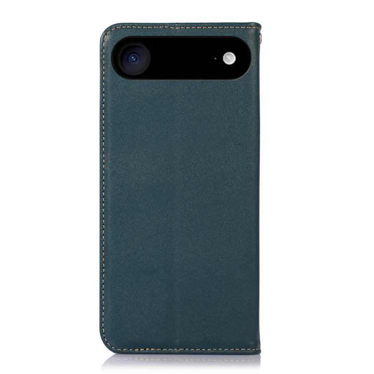 For iPhone 17 Air KHAZNEH Nappa Top Layer Cowhide Leather Phone Case(Green) - iPhone 17 Air Cases by buy2fix | Online Shopping UK | buy2fix