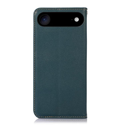For iPhone 17 Air KHAZNEH Nappa Top Layer Cowhide Leather Phone Case(Green) - iPhone 17 Air Cases by buy2fix | Online Shopping UK | buy2fix
