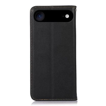 For iPhone 17 Air KHAZNEH Nappa Top Layer Cowhide Leather Phone Case(Black) - iPhone 17 Air Cases by buy2fix | Online Shopping UK | buy2fix
