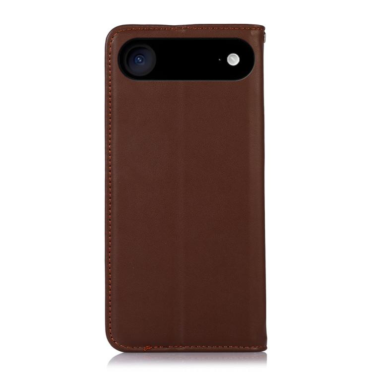 For iPhone 17 Air KHAZNEH Nappa Top Layer Cowhide Leather Phone Case(Brown) - iPhone 17 Air Cases by buy2fix | Online Shopping UK | buy2fix