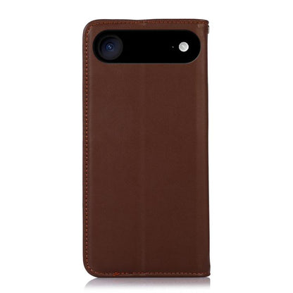 For iPhone 17 Air KHAZNEH Nappa Top Layer Cowhide Leather Phone Case(Brown) - iPhone 17 Air Cases by buy2fix | Online Shopping UK | buy2fix