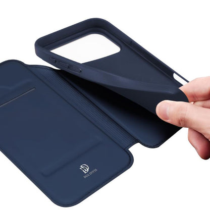 For iPhone 17 Pro Max DUX DUCIS Skin Pro Series Flip Leather Phone Case(Blue) - iPhone 17 Pro Max Cases by DUX DUCIS | Online Shopping UK | buy2fix