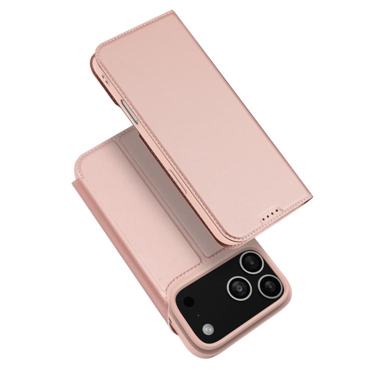 For iPhone 17 Pro Max DUX DUCIS Skin Pro Series Flip Leather Phone Case(Rose Gold) - iPhone 17 Pro Max Cases by DUX DUCIS | Online Shopping UK | buy2fix