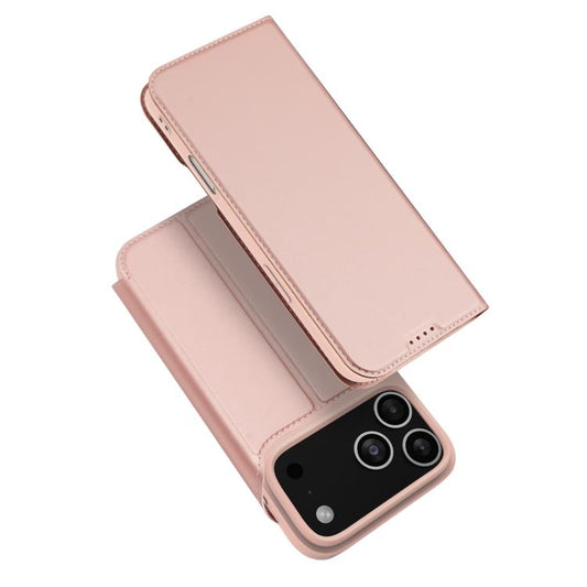For iPhone 17 Pro Max DUX DUCIS Skin Pro Series Flip Leather Phone Case(Rose Gold) - iPhone 17 Pro Max Cases by DUX DUCIS | Online Shopping UK | buy2fix