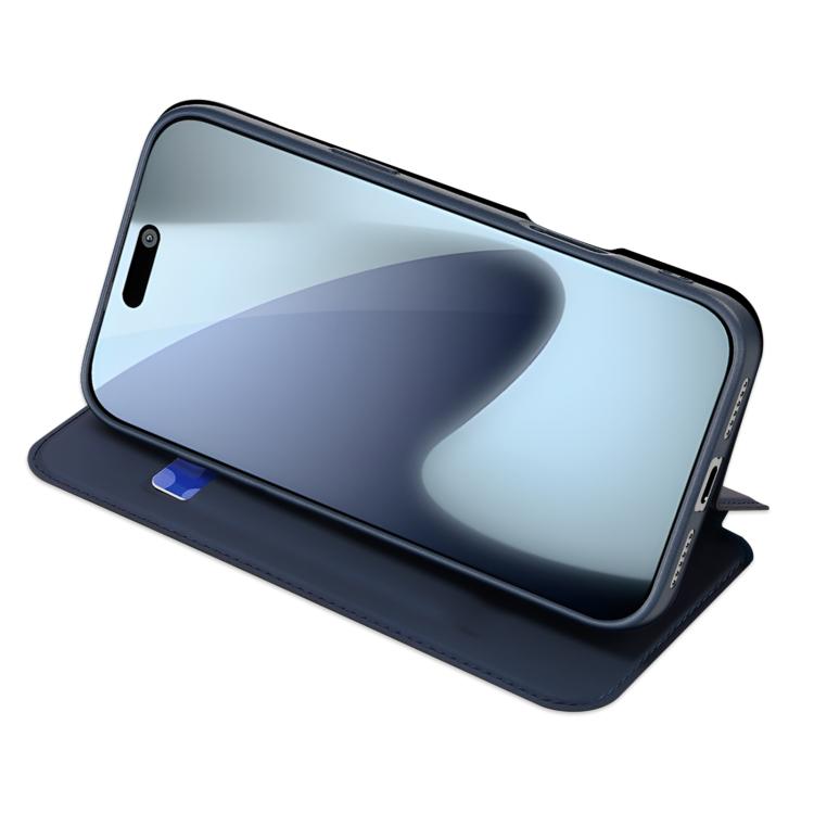 For iPhone 17 Pro DUX DUCIS Skin Pro Series Flip Leather Phone Case(Blue) - iPhone 17 Pro Cases by DUX DUCIS | Online Shopping UK | buy2fix