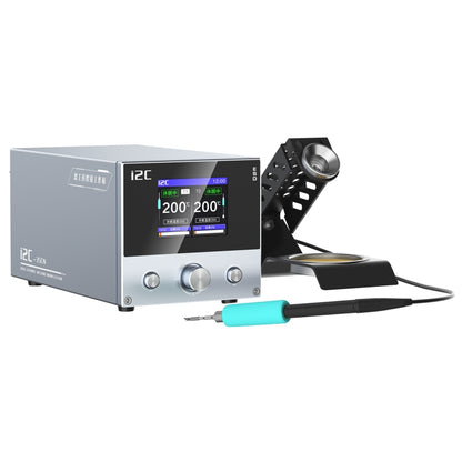 i2C 3SCN Intelligent Double Welding Station with RS100 Base, Style:A Set(US Plug) - Soldering Iron Set by buy2fix | Online Shopping UK | buy2fix