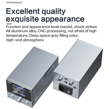 i2C 3SCN Intelligent Double Welding Station with RS100 Base, Style:A Set(US Plug) - Soldering Iron Set by buy2fix | Online Shopping UK | buy2fix