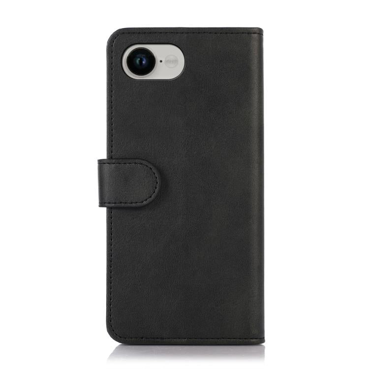 For iPhone 16e Cow Texture Leather Phone Case(Black) - iPhone 16e Cases by buy2fix | Online Shopping UK | buy2fix