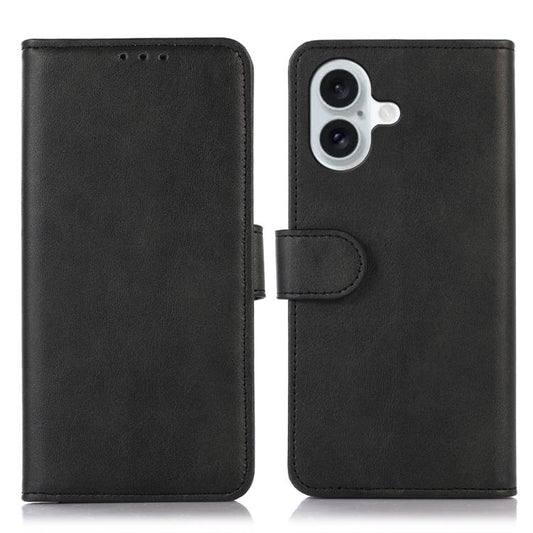 For iPhone 17 Cow Texture Leather Phone Case(Black) - iPhone 17 Cases by buy2fix | Online Shopping UK | buy2fix