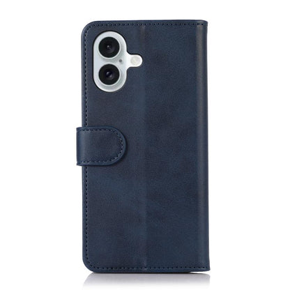 For iPhone 17 Cow Texture Leather Phone Case(Blue) - iPhone 17 Cases by buy2fix | Online Shopping UK | buy2fix