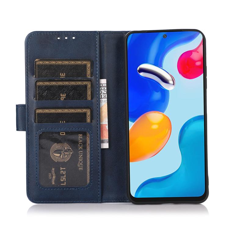 For iPhone 17 Cow Texture Leather Phone Case(Blue) - iPhone 17 Cases by buy2fix | Online Shopping UK | buy2fix