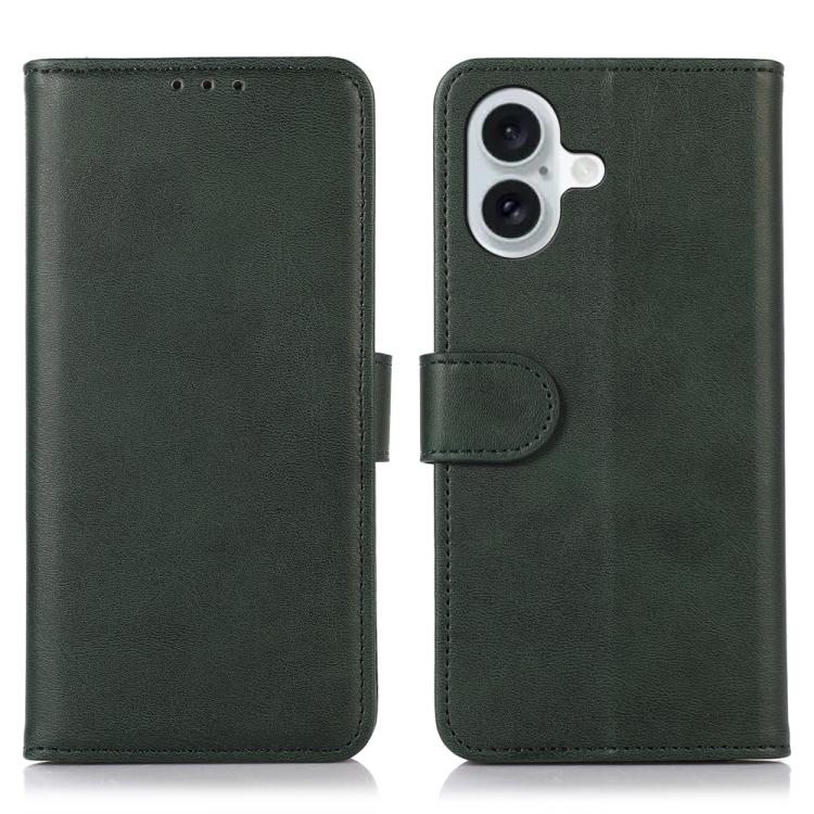 For iPhone 17 Cow Texture Leather Phone Case(Green) - iPhone 17 Cases by buy2fix | Online Shopping UK | buy2fix