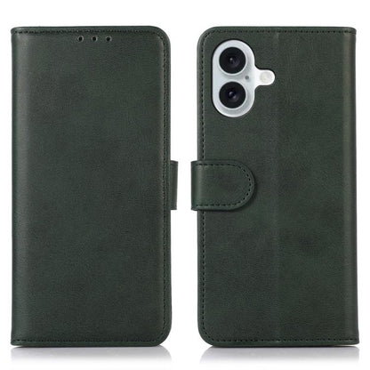 For iPhone 17 Cow Texture Leather Phone Case(Green) - iPhone 17 Cases by buy2fix | Online Shopping UK | buy2fix