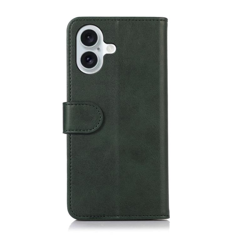 For iPhone 17 Cow Texture Leather Phone Case(Green) - iPhone 17 Cases by buy2fix | Online Shopping UK | buy2fix