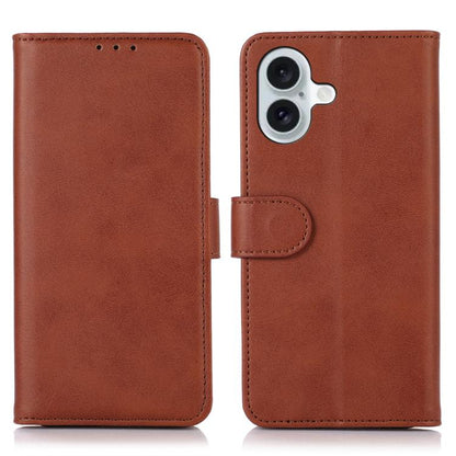 For iPhone 17 Cow Texture Leather Phone Case(Brown) - iPhone 17 Cases by buy2fix | Online Shopping UK | buy2fix