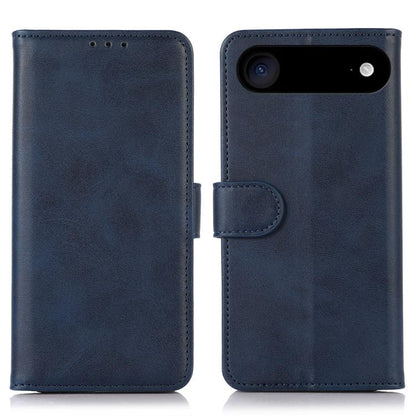 For iPhone Air Cow Texture Leather Phone Case(Blue) - iPhone Air Cases by buy2fix | Online Shopping UK | buy2fix