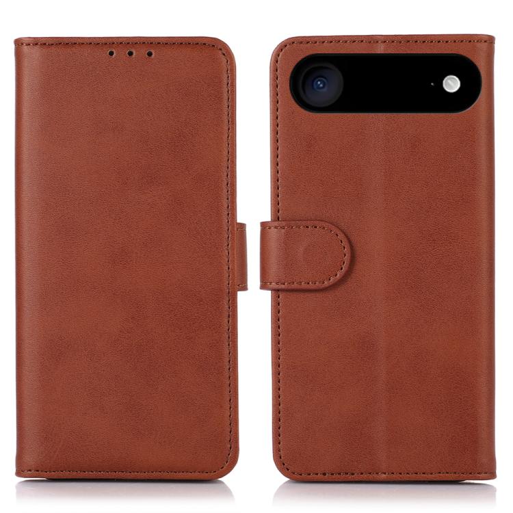 For iPhone 17 Air Cow Texture Leather Phone Case(Brown) - iPhone 17 Air Cases by buy2fix | Online Shopping UK | buy2fix