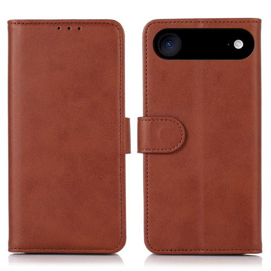 For iPhone 17 Air Cow Texture Leather Phone Case(Brown) - iPhone 17 Air Cases by buy2fix | Online Shopping UK | buy2fix