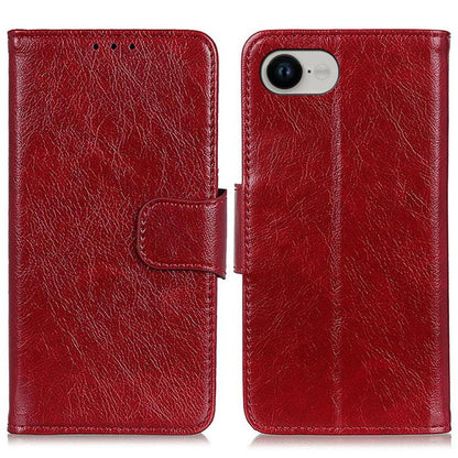 For iPhone 16e Nappa Texture Leather Case(Red) - iPhone 16e Cases by buy2fix | Online Shopping UK | buy2fix
