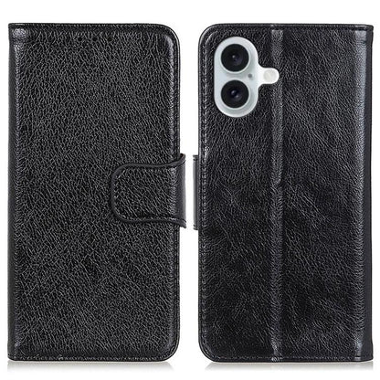 For iPhone 17 Nappa Texture Leather Case(Black) - iPhone 17 Cases by buy2fix | Online Shopping UK | buy2fix