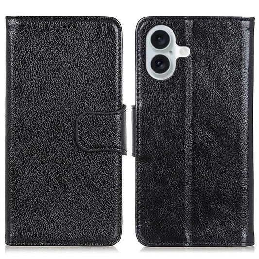 For iPhone 17 Nappa Texture Leather Case(Black) - iPhone 17 Cases by buy2fix | Online Shopping UK | buy2fix