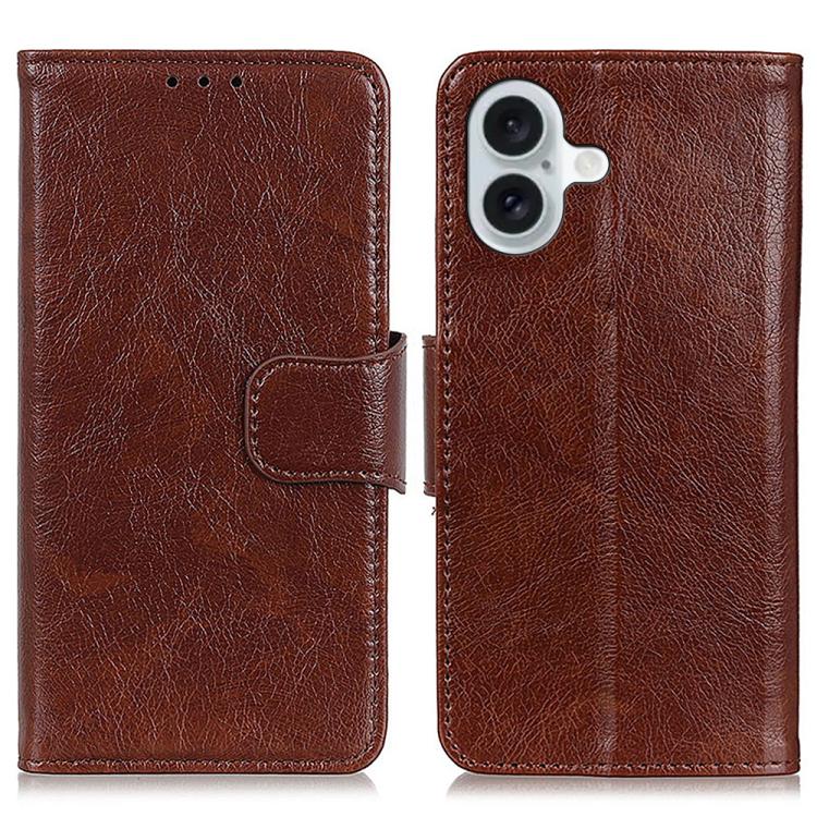 For iPhone 17 Nappa Texture Leather Case(Brown) - iPhone 17 Cases by buy2fix | Online Shopping UK | buy2fix