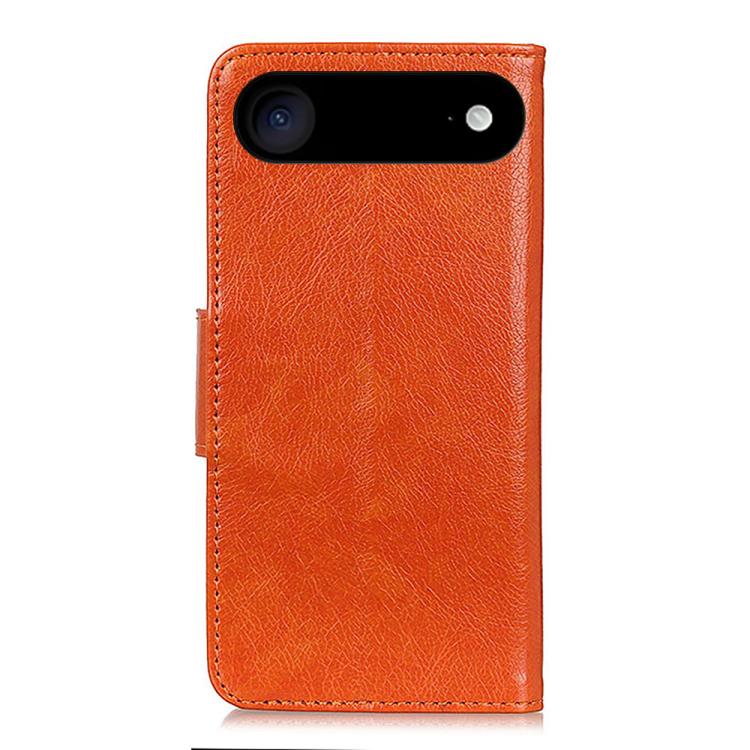 For iPhone 17 Air Nappa Texture Leather Case(Orange) - iPhone 17 Air Cases by buy2fix | Online Shopping UK | buy2fix