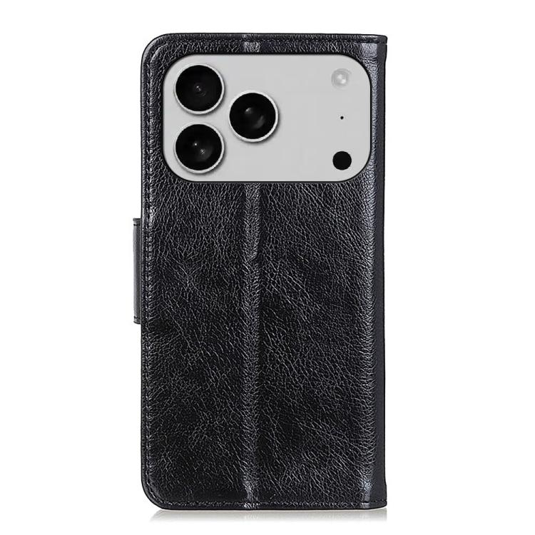 For iPhone 17 Pro Nappa Texture Leather Case(Black) - iPhone 17 Pro Cases by buy2fix | Online Shopping UK | buy2fix