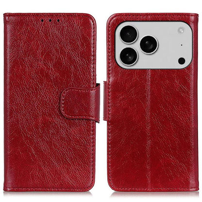 For iPhone 17 Pro Nappa Texture Leather Case(Red) - iPhone 17 Pro Cases by buy2fix | Online Shopping UK | buy2fix