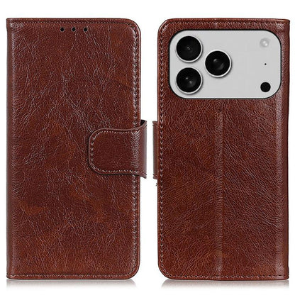 For iPhone 17 Pro Max Nappa Texture Leather Case(Brown) - iPhone 17 Pro Max Cases by buy2fix | Online Shopping UK | buy2fix