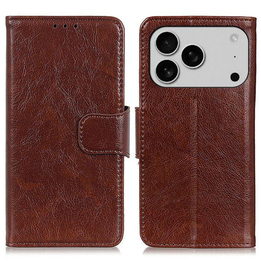 For iPhone 17 Pro Max Nappa Texture Leather Case(Brown) - iPhone 17 Pro Max Cases by buy2fix | Online Shopping UK | buy2fix